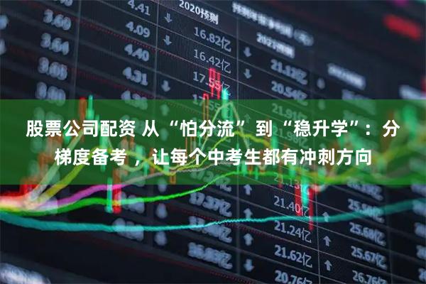 股票公司配资 从 “怕分流” 到 “稳升学”：分梯度备考 ，让每个中考生都有冲刺方向